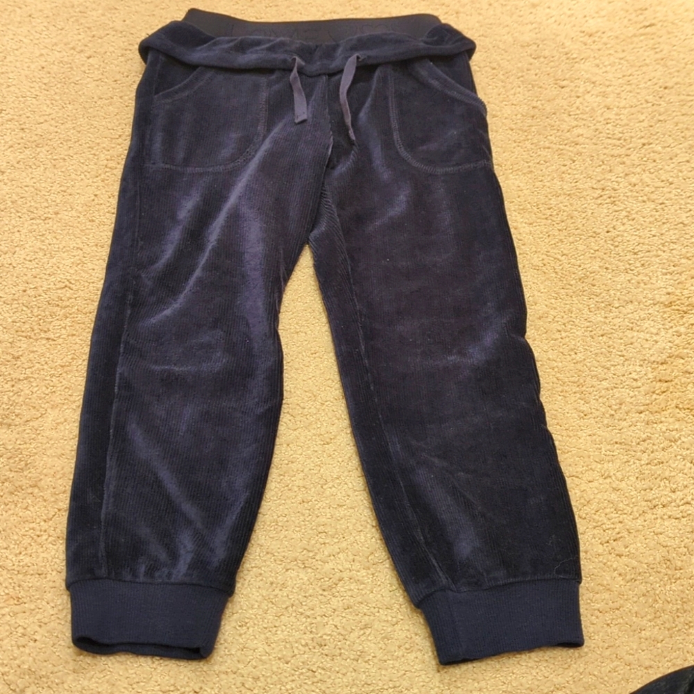 Kids OVS corduroy dark blue pants with string at waist Size 3-4 104 cm